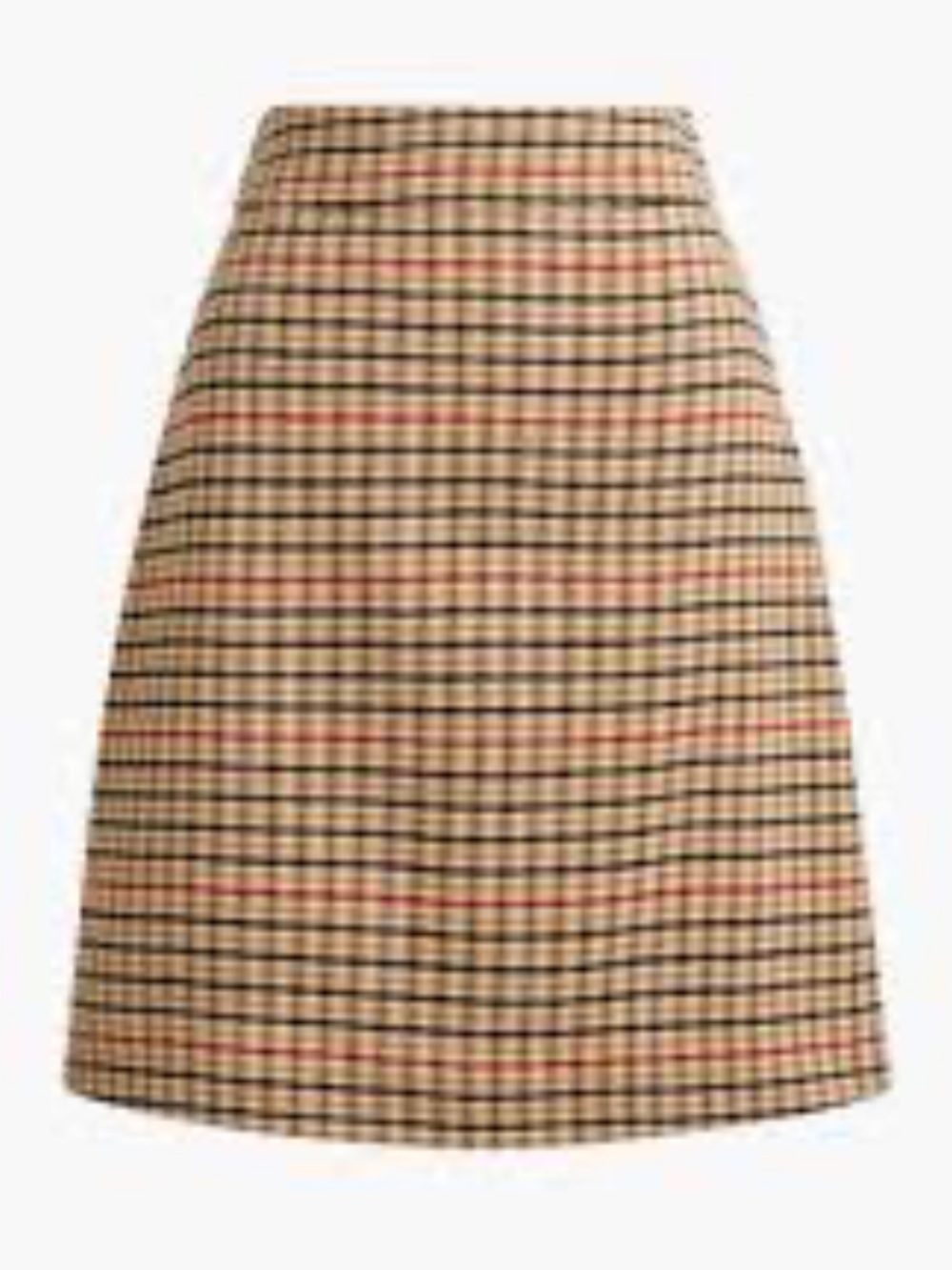 J Crew Classic Beige Plaid Wool Blend A-Line Skirt Sz 4
Workday/Casual